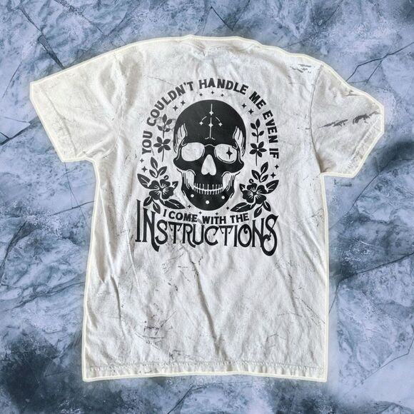 Skull skeleton small women’s t-shirt humor comedy novelty You Couldn’t Handle Me - Picture 1 of 4